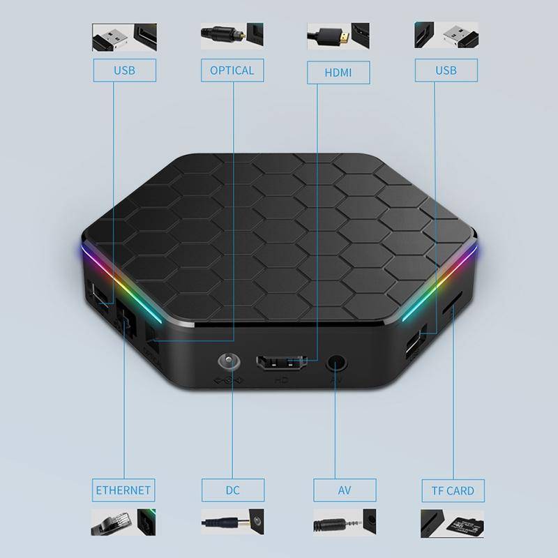 Box Android TV 8K WiFi6 4GB+32GB Contrôle à Distance YONIS-0