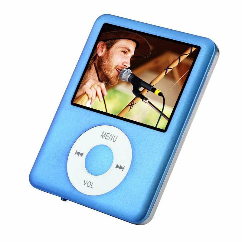 Lecteur MP4 Écran 1.8 Pouces FM Radio E-Book Calendrier Bleu YONIS-1