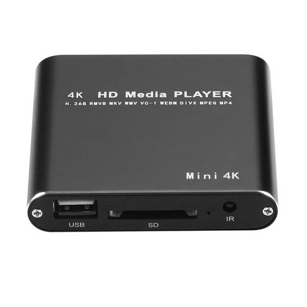 Passerelle Multimédia 4K USB HDMI Audio Vidéo 4G Stockage Lecture Automatique Noir YONIS