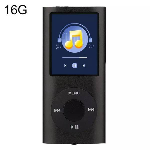 Lecteur MP4 Écran 1.8 Pouces 16GB Avec Écouteurs Et Câble Noir YONIS