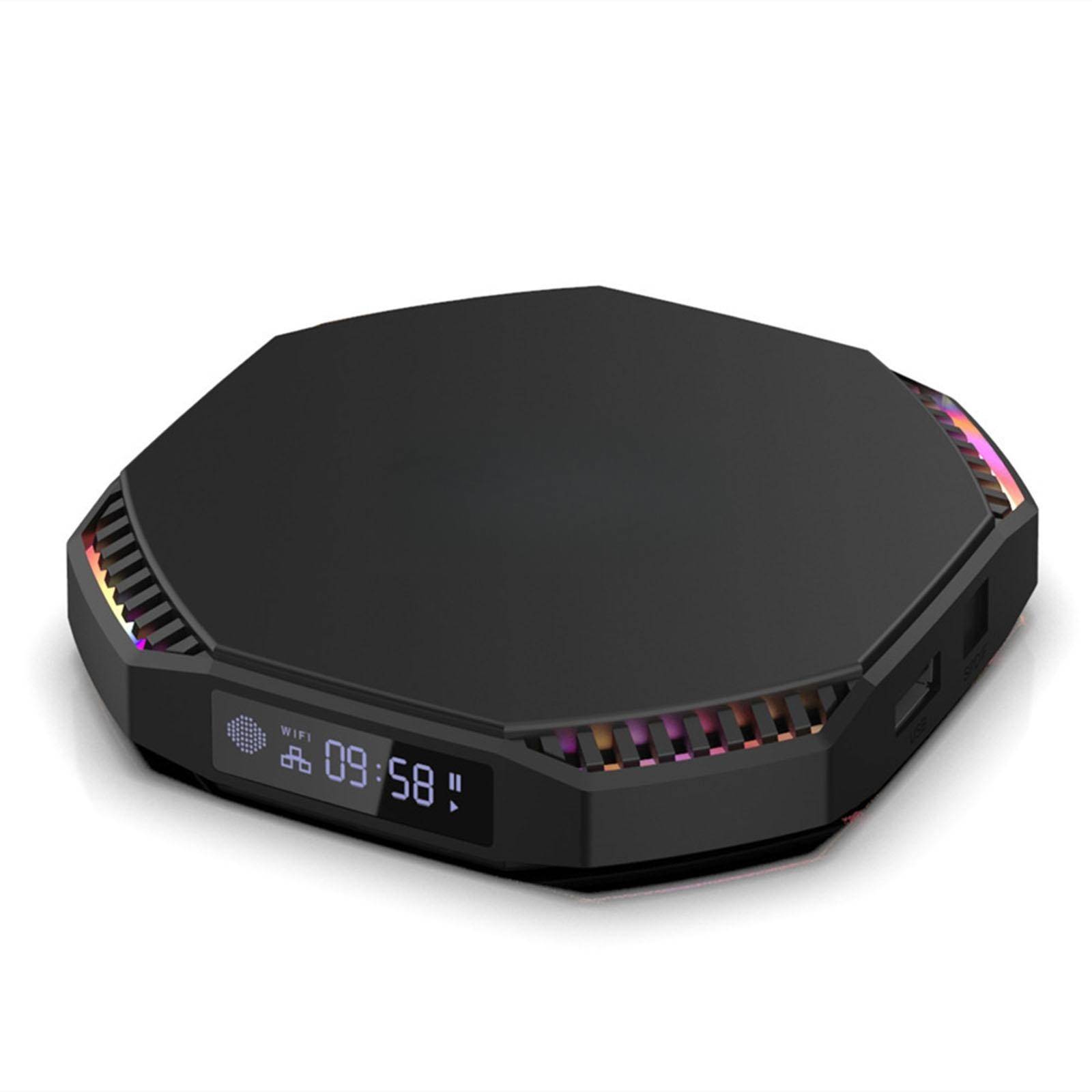 Boîtier TV Android 11 4 Go 32 Go 4K WiFi Double Bande Bluetooth 4.0 - Noir - Yonis-0
