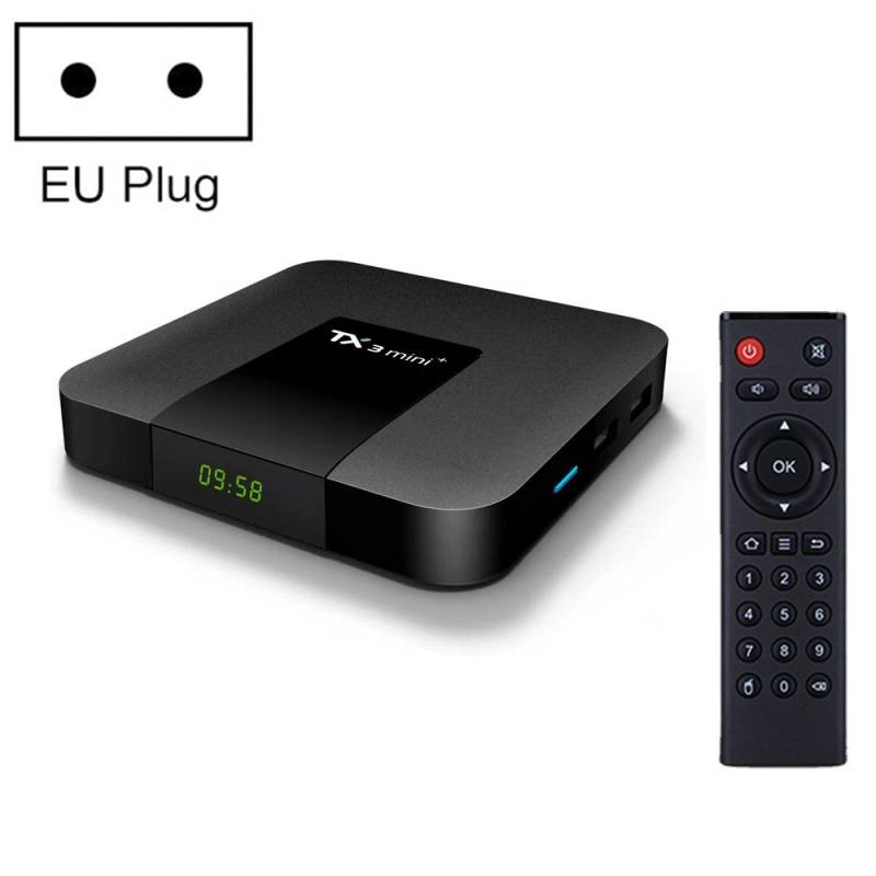 Box Android TV 4K Smart Quad Core 4GB+32GB WiFi Dual Band Noir YONIS-0