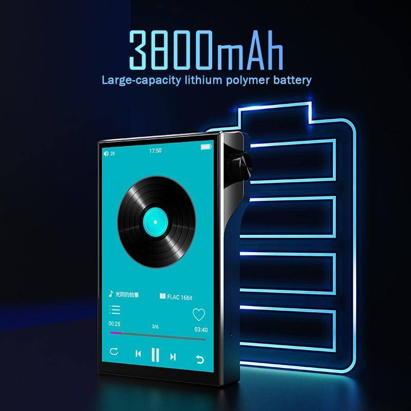Lecteur MP3 4 Pouces 16GB Bluetooth Haute Résolution Audio HiFi YONIS-1