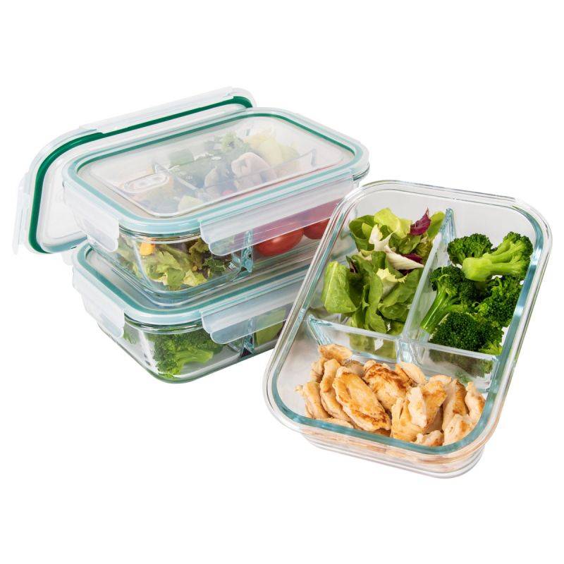 Ensemble de boite à repas en verre 3 pièces Classbach C-FHDM4021G-0