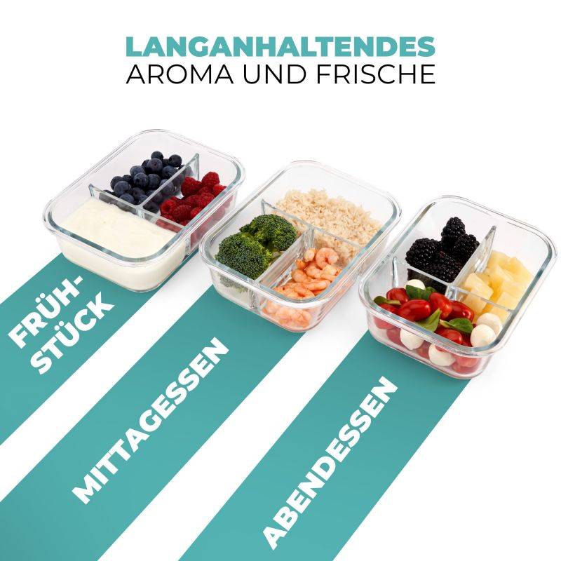 Ensemble de boite à repas en verre 3 pièces Classbach C-FHDM4021G-4