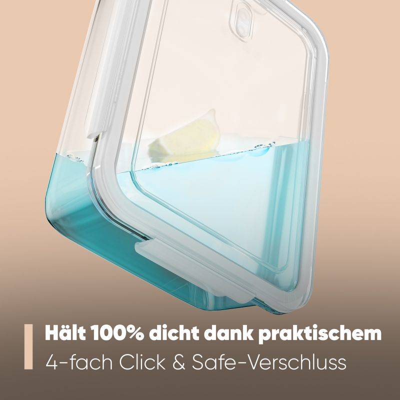 Ensemble de boite de conservation 2 pièces en verre Classbach C-FHD4024G-2