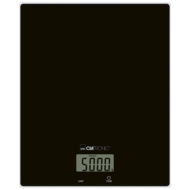 Balance de cuisine en verre Noir Clatronic KW3820-Noir-1