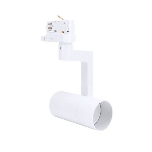 Spot LED sur Rail Triphasé BLANC 36° pour ampoule GU10 - SILAMP