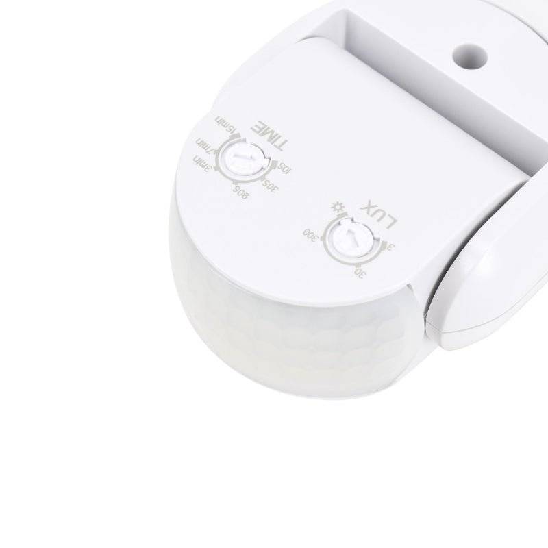 Détecteur de Mouvement Extérieur Infrarouge 300W max Blanc - SILAMP-1