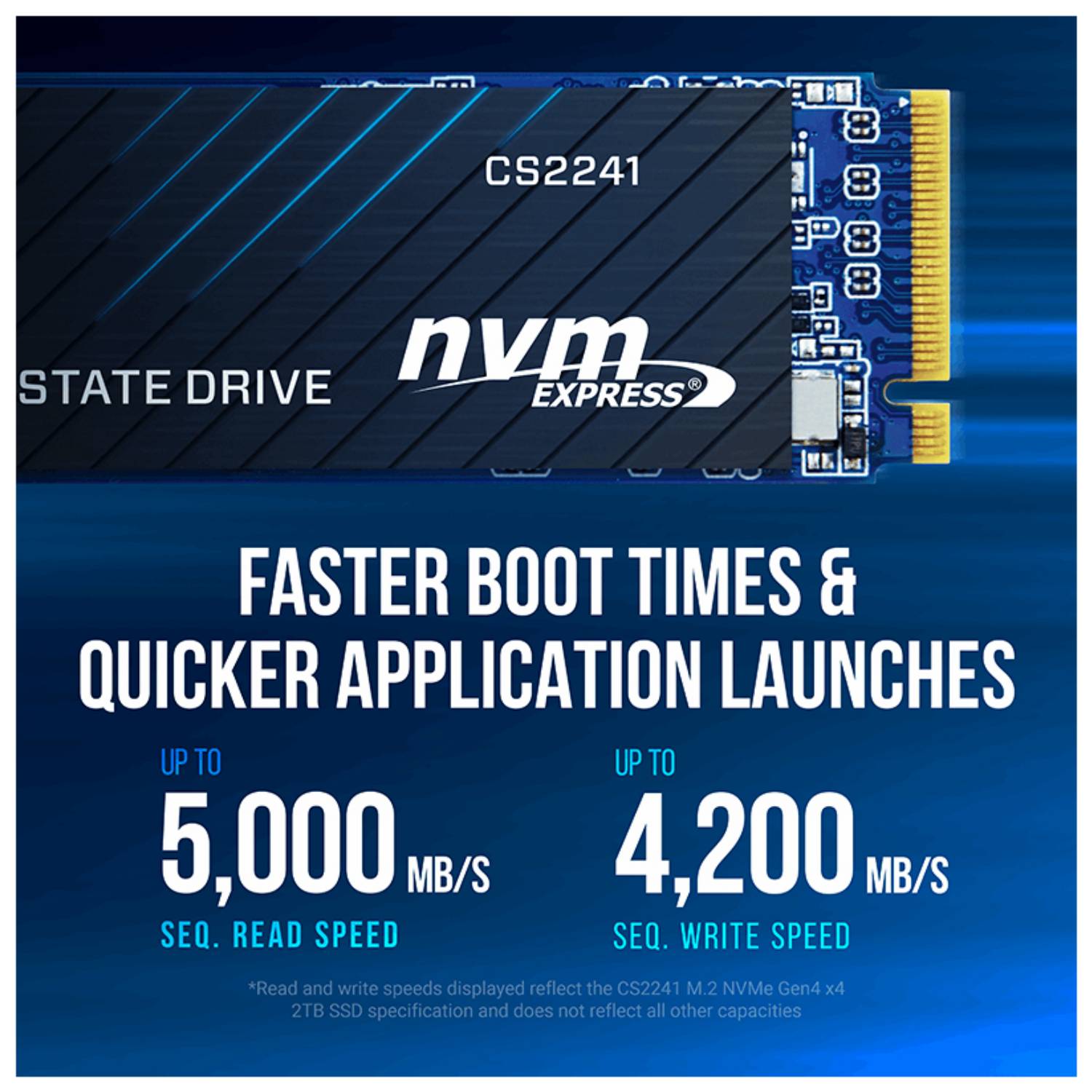 PNY CS2241 SSD 1TB M.2 2280 NVMe Gen4-1