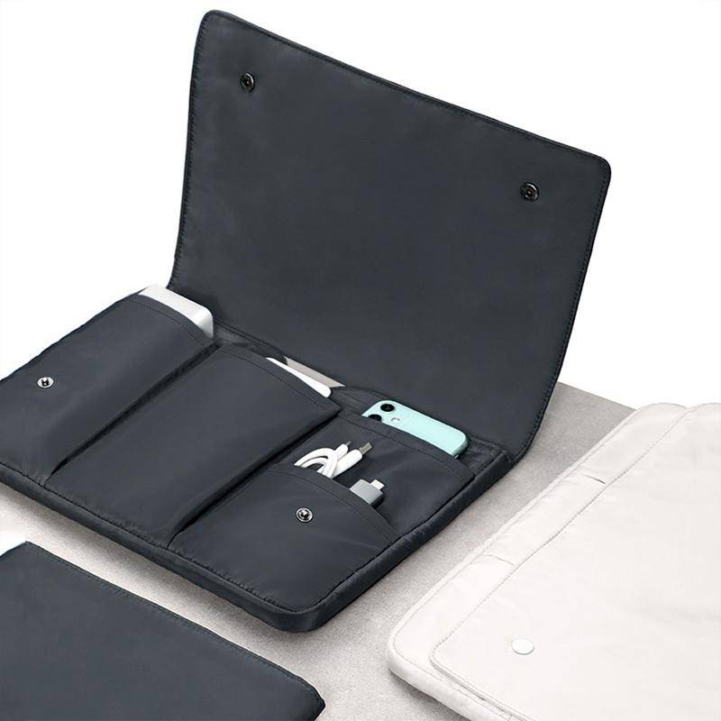 Sacoche Ordinateur Portable Imperméable Antichoc 13 Pouces Nylon Blanc YONIS-0