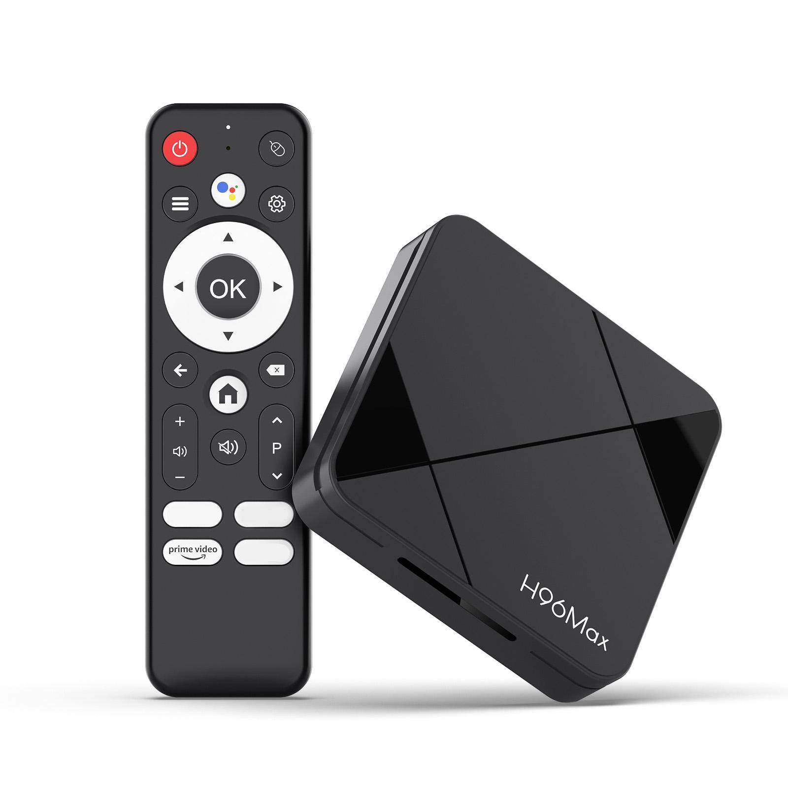 Box Android TV 4K UHD Avec Télécommande Et Android 14 Pour Streaming Fluide - Noir - Yonis-0