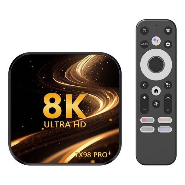 Box Android TV 8K UHD Android 13 4GB+32GB Télécommande Incluse WiFi Bluetooth YONIS