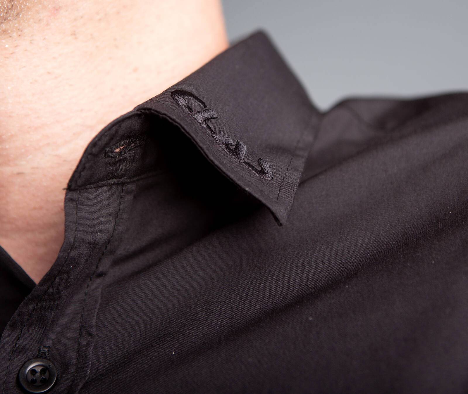 Chemise homme manches longues noire (t36)- AP 8701 - CLAS Equipements-1