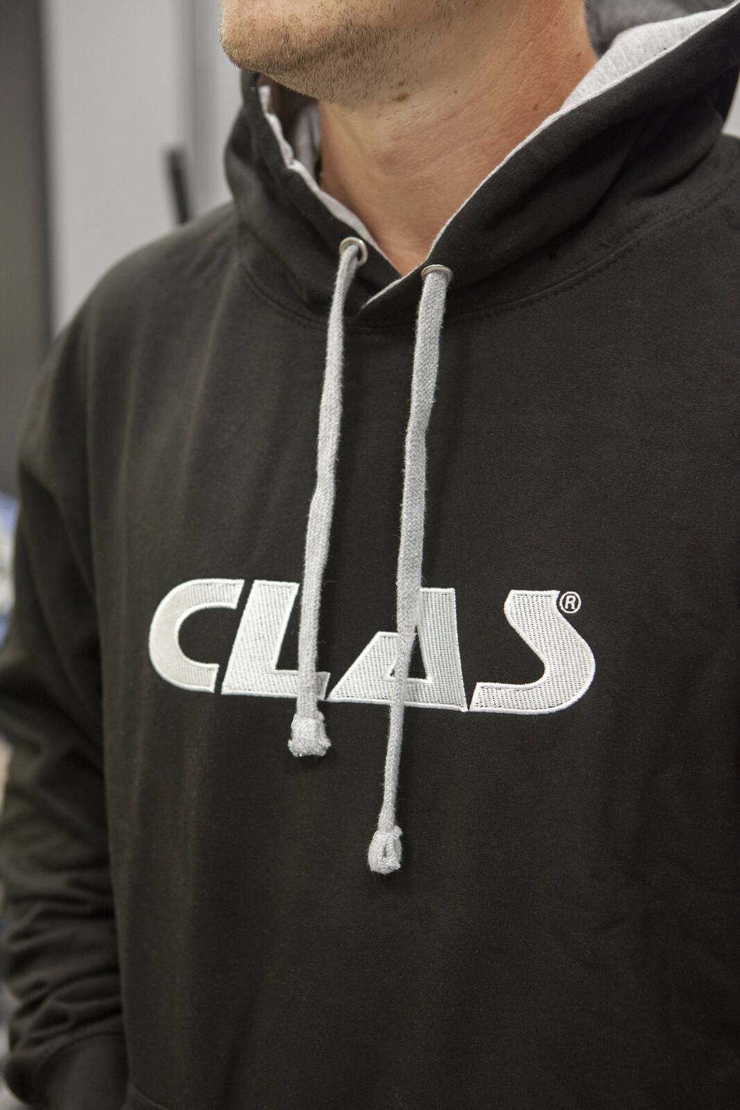 Sweat shirt bicolore (s)Sweat shirt bicolore à capuche (taille S) 80% coton peigné / 20% polyester - AP 5200 - CLAS Equi-2