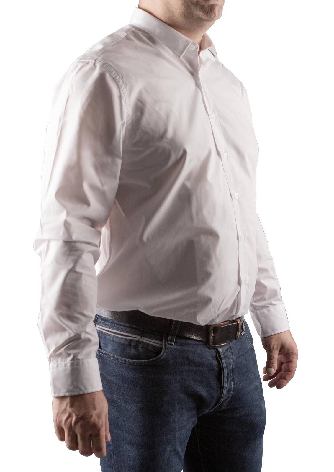 Chemise homme manches longues blanche (t36)- AP 8801 - CLAS Equipements-0