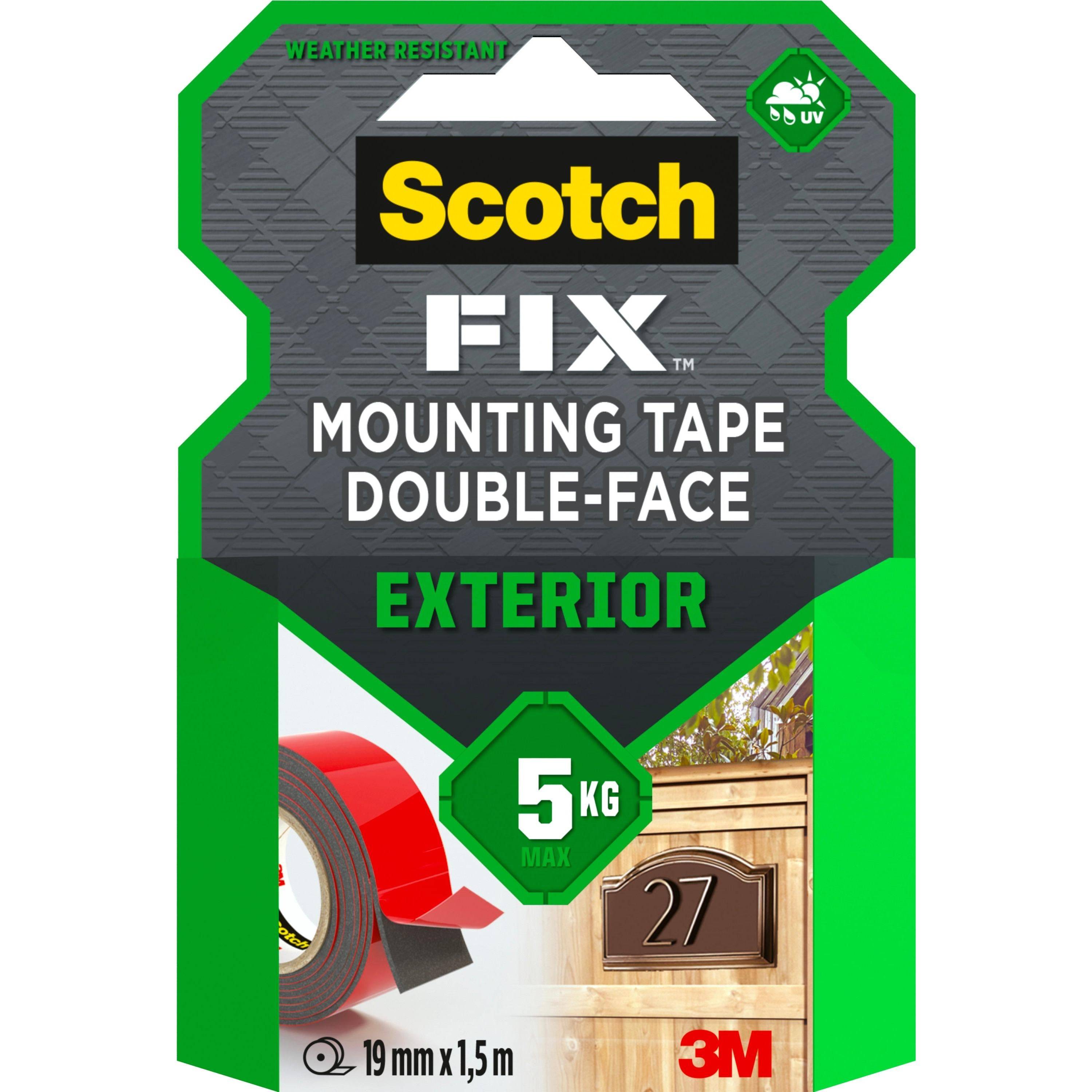 Ruban Scotch Montage Extérieur Fixation Permanente Robuste, Double Face, Pour Extérieur - Scotch-0