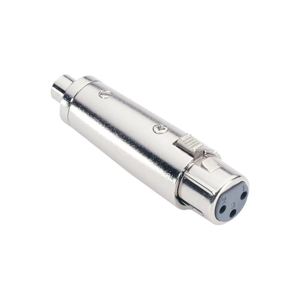 Adam Hall 7858 audio Adaptateur [1x XLR femelle - 1x Cinch-RCA femelle] argent-3