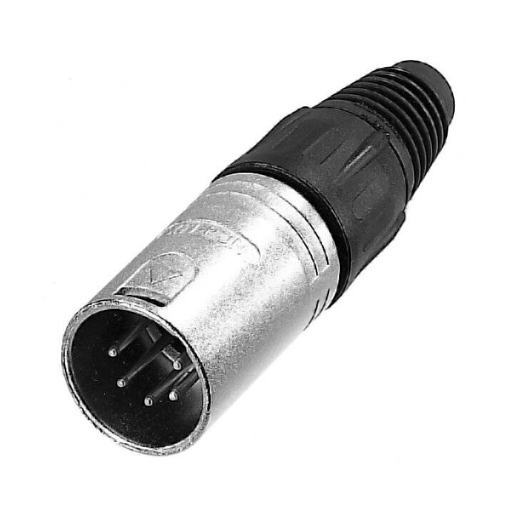 XLR mâle, droit Neutrik NC5MX Nombre de pôles: 5 argent 1 pc(s)-1
