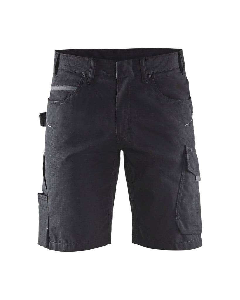 Short de travail Blaklader Ripstop Noir / Gris Foncé 48