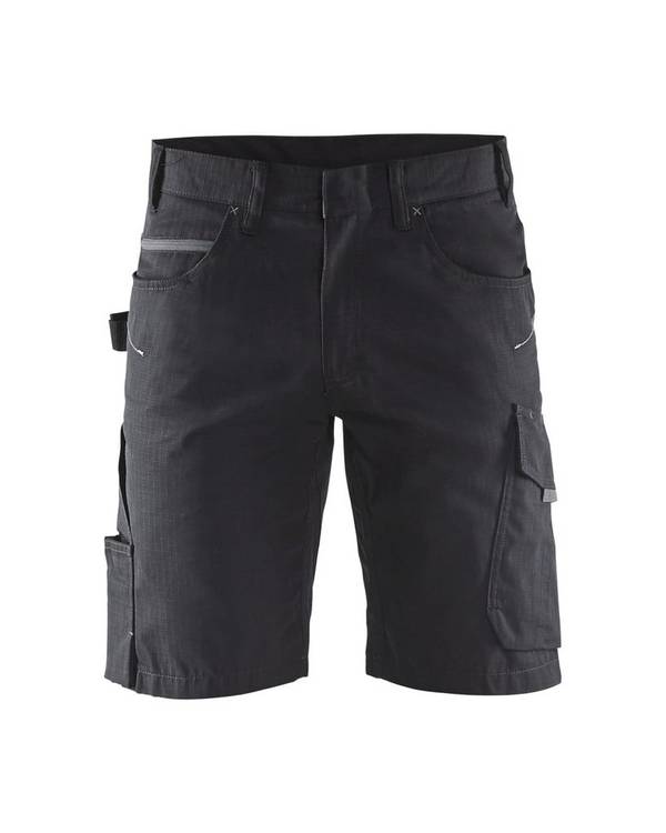 Short de travail Blaklader Ripstop Noir / Gris Foncé 48