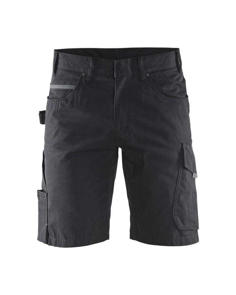 Short de travail Blaklader Ripstop Noir / Gris Foncé 48-1