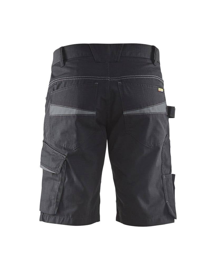 Short de travail Blaklader Ripstop Noir / Gris Foncé 48-2