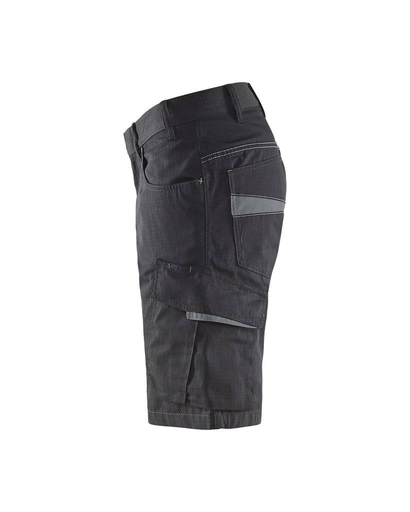 Short de travail Blaklader Ripstop Noir / Gris Foncé 48-3