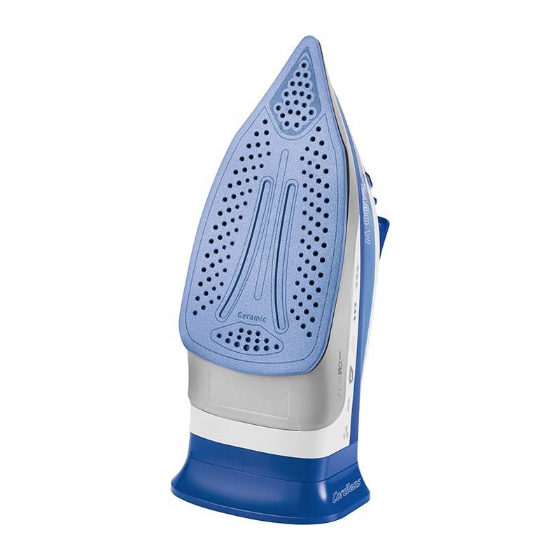 Fer à repasser semelle céramique avec ou sans fil 2400W Clatronic DB 3706 Bleu-1