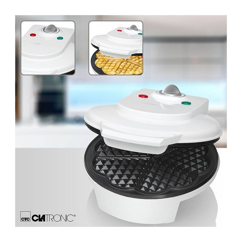 Gaufrier Clatronic WA 3491 Blanc-3