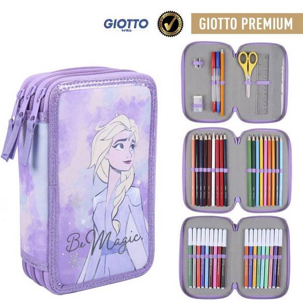 Plumier avec accessoires 3 niveaux Reine des Neiges Violet 2700000384