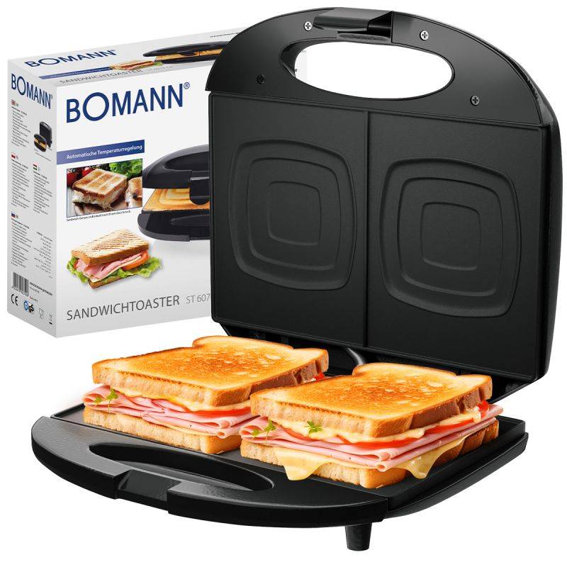 Appareil à Sandwich / Croque-monsieur Noir Bomann ST6074CB-Noir-1