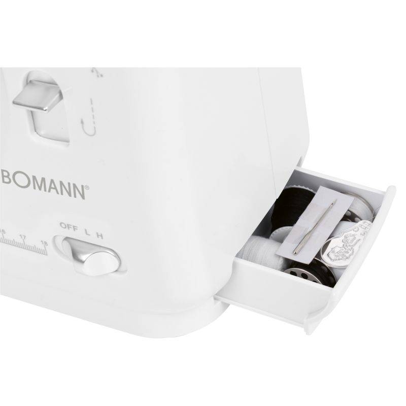 Machine à coudre 12 points Blanc Bomann NM6063CB-Blanc-2