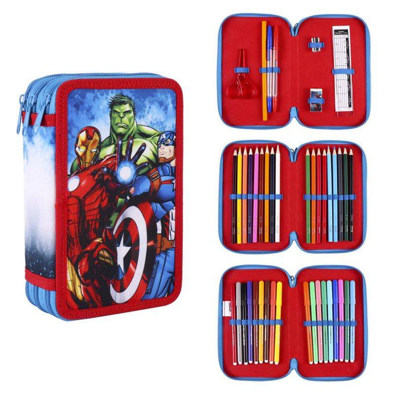 Plumier avec accessoires 3 niveaux Avengers 2700000398-0