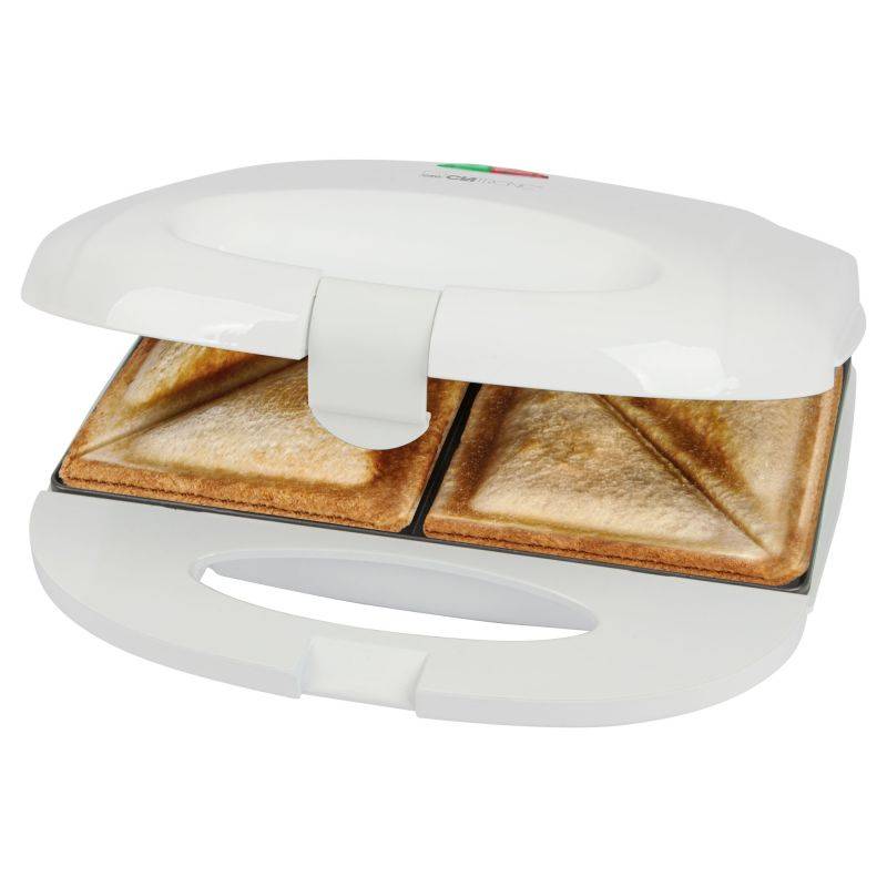 Appareil à Sandwich / Croque-monsieur Blanc Clatronic ST3813-Blanc-0