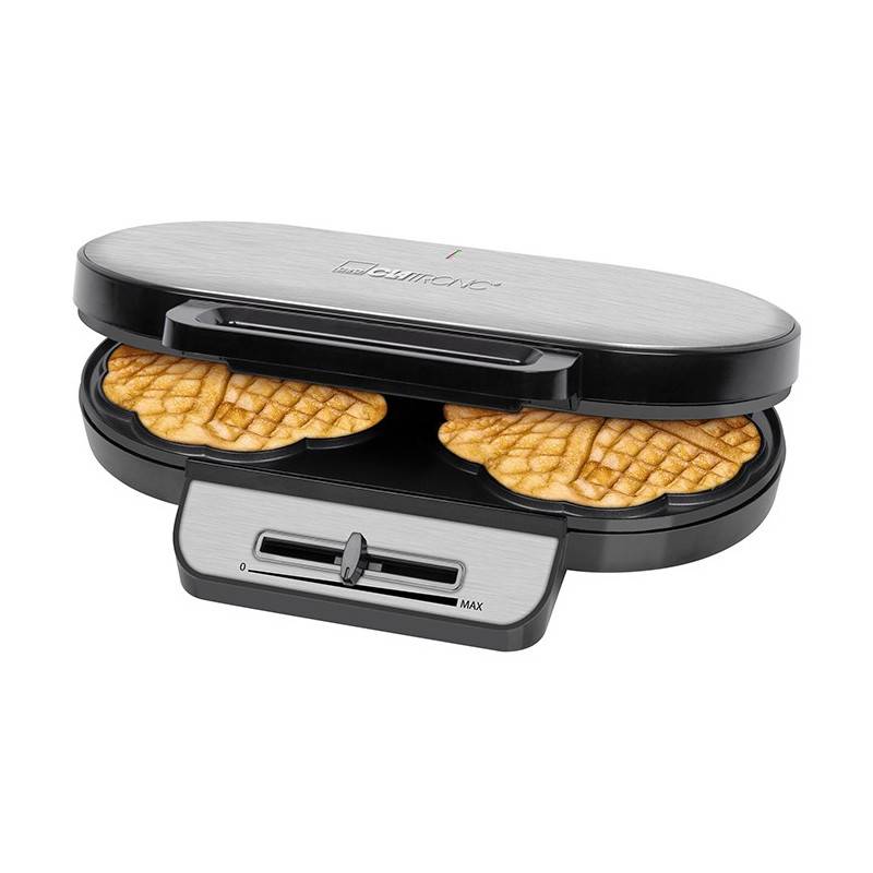 Gaufrier 2 plaques Caltronic WA 3745 Noir-1