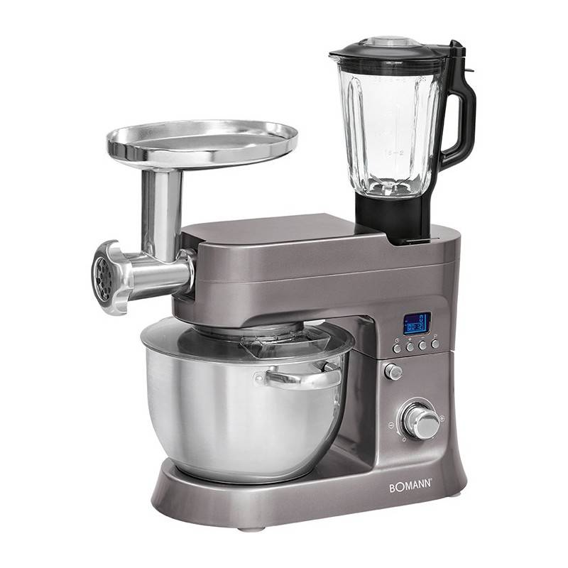 Robot patissier multifonction 4 en 1 - 6.2 L 1200W Bomann KM 1395 CB Titan-0