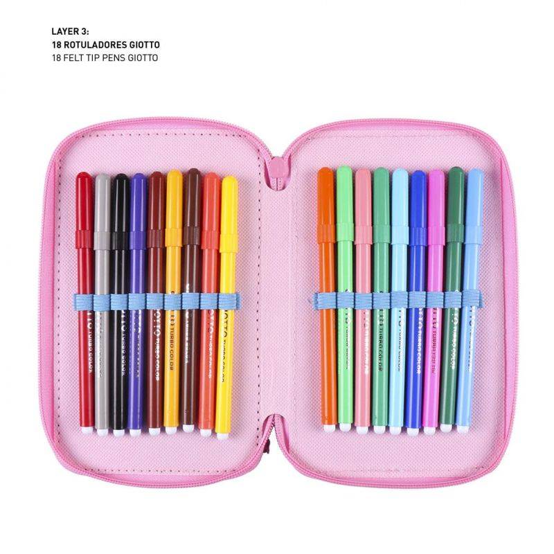 Plumier avec accessoires 3 niveaux Princesses 2700000401-2