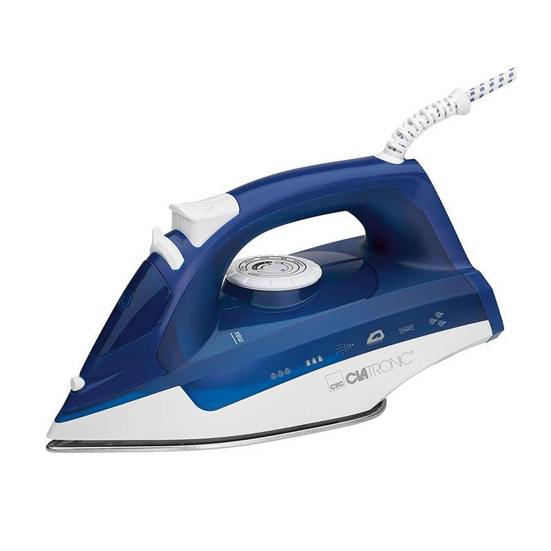 Fer à repasser vapeur 2200W Clatronic DB 3704 Blanc/bleu-0