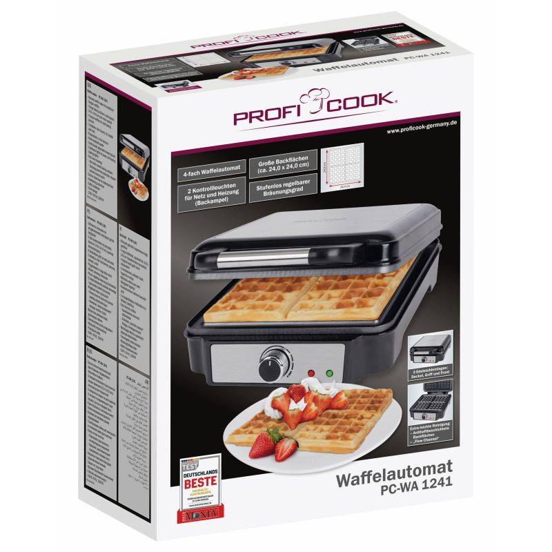 Gaufrier double proficook PC-WA1241-4