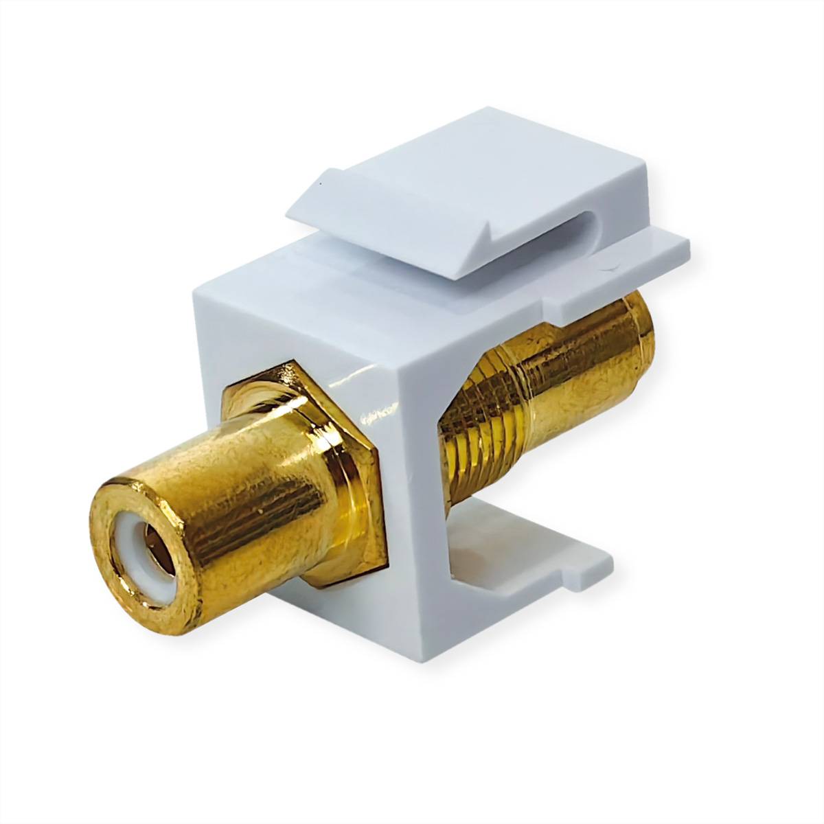 VALUE Coupleur Keystone RCA, plastique, blanc-0