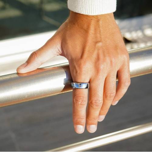 Bague fitness connectée argent - taille 62-63 (FR)-0