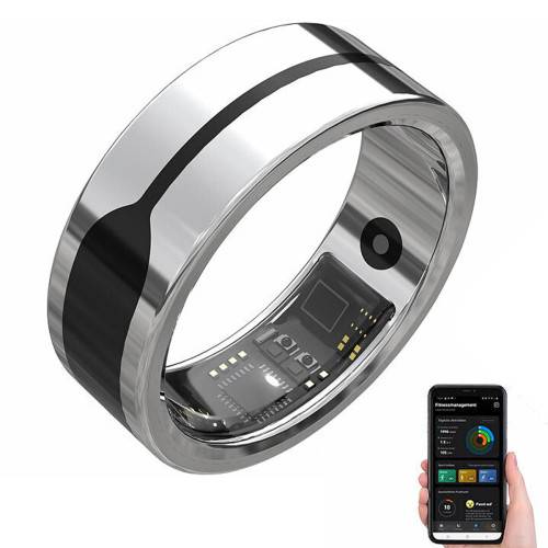 Bague fitness connectée argent - taille 62-63 (FR)-1