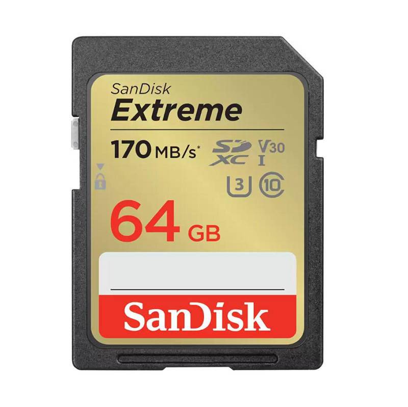 Extreme 64GB SDXC 170MB/s UHS-I C10 U3-4