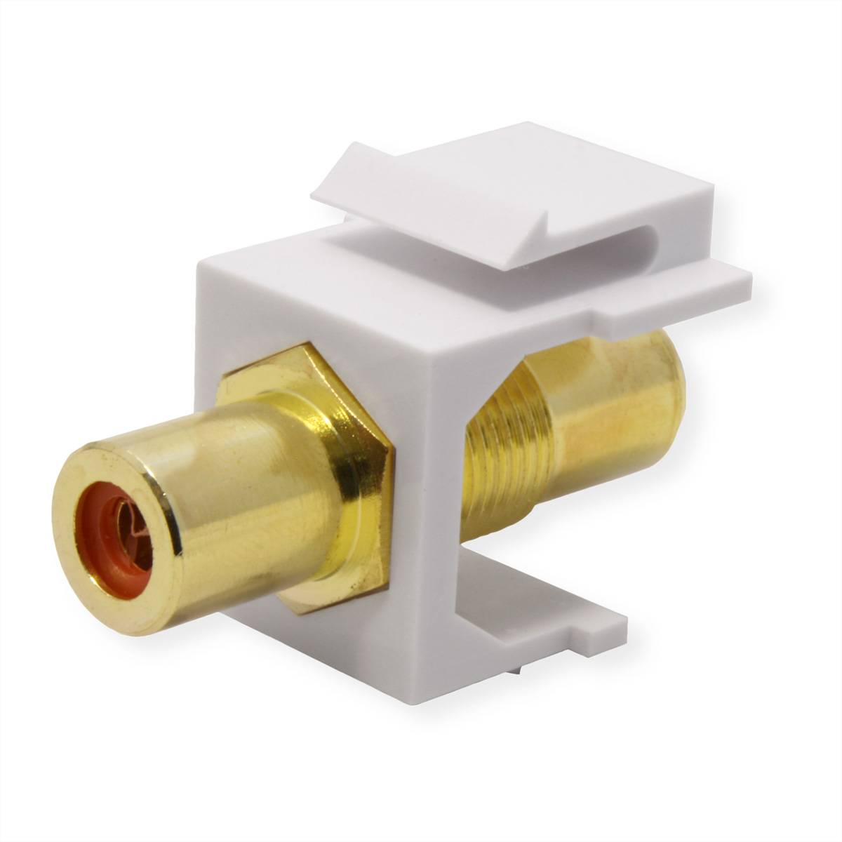 VALUE Coupleur Keystone RCA, plastique, rouge-3