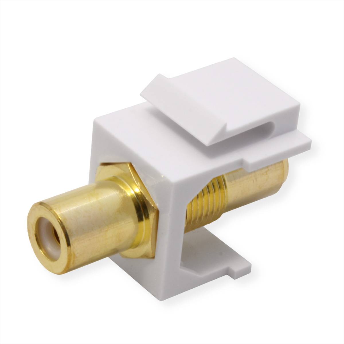 VALUE Coupleur Keystone RCA, plastique, blanc-3
