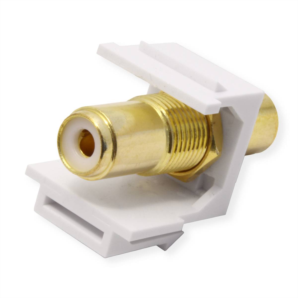 VALUE Coupleur Keystone RCA, plastique, blanc-4