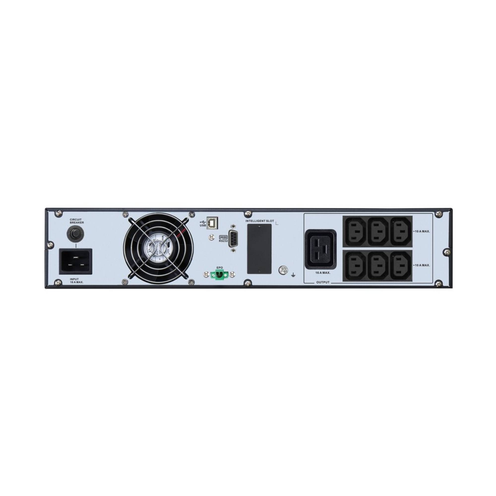 APC Easy UPS On-Line UPS Rack AC 230V 2700Watt 3000VA 1 x battery Li-ion RS-232 USB oc 7 2U 19 BK with silver-1