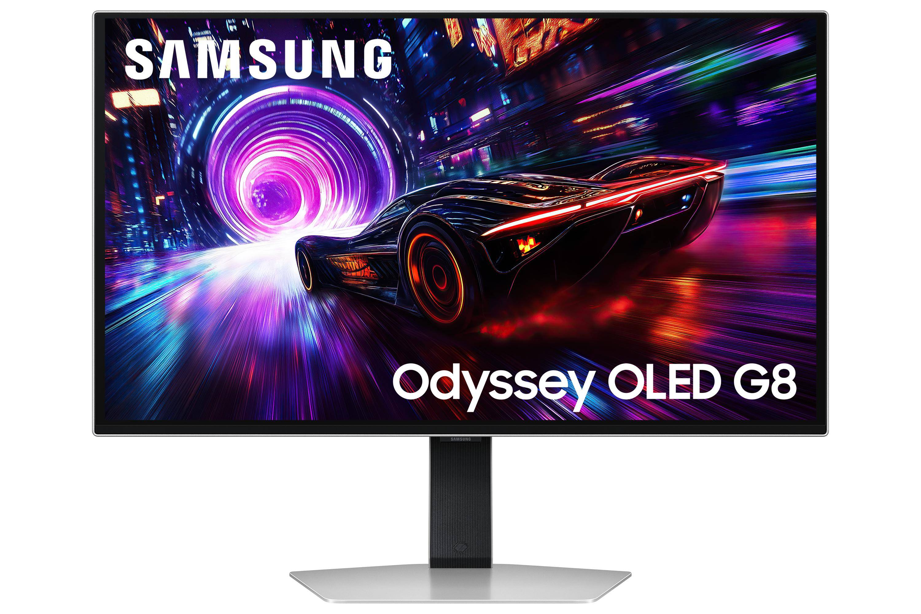 Samsung G81SF, 68,6 cm (27"), 3840 x 2160 pixels, 4K Ultra HD, OLED, 0,03 ms, Argent-0