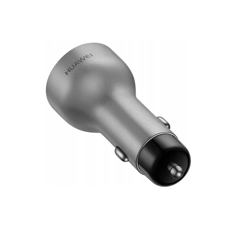 Huawei AP38 - Chargeur Voiture Complet - Adaptateur Fast Charge 2 Ports USB & Câble USB-C - Gris (Emballage Original)-3